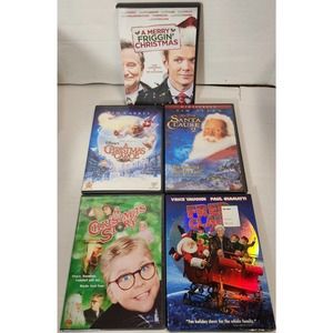 Christmas Movies DVDs Lot Santa‎ Clause Christmas Story Fred Clause